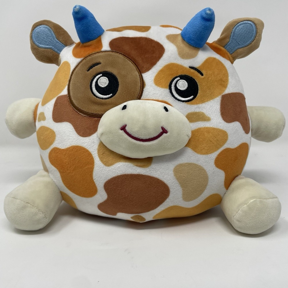 Dream Beams BASIL THE BULL Glow in the Dark Stuffed Plush Toy Squish‎ Happy Line